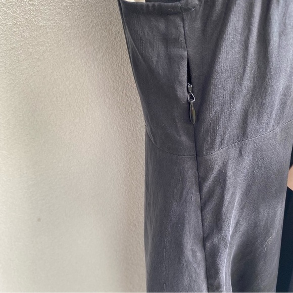 Eileen Fisher 100% Silk Dress with slip size Large - Picture 4 of 11